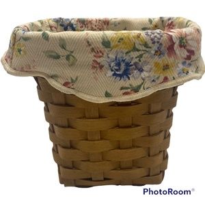 Longaberger Small Basket Floral Liner 2004 Horizon of Hope American Cancer